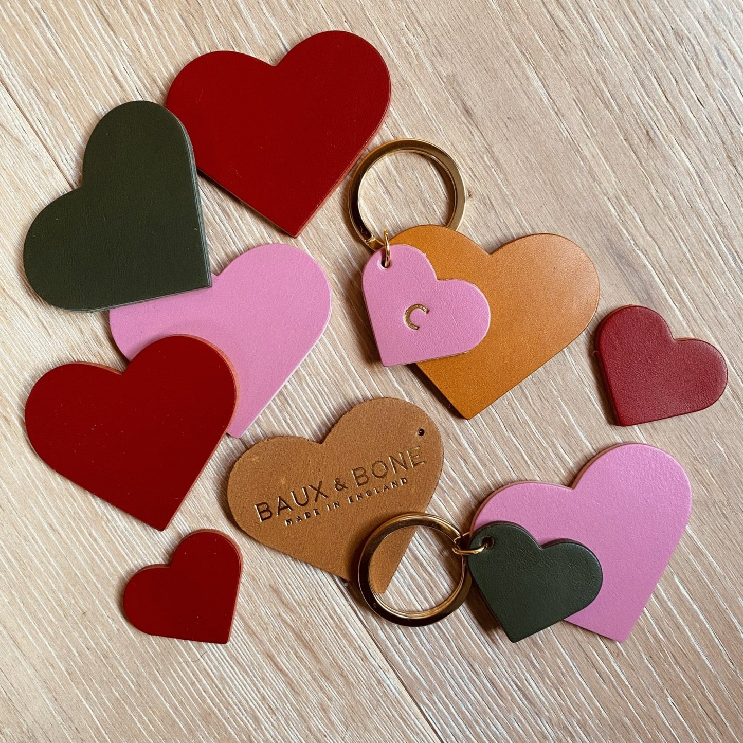 Personalised Heart Keyring
