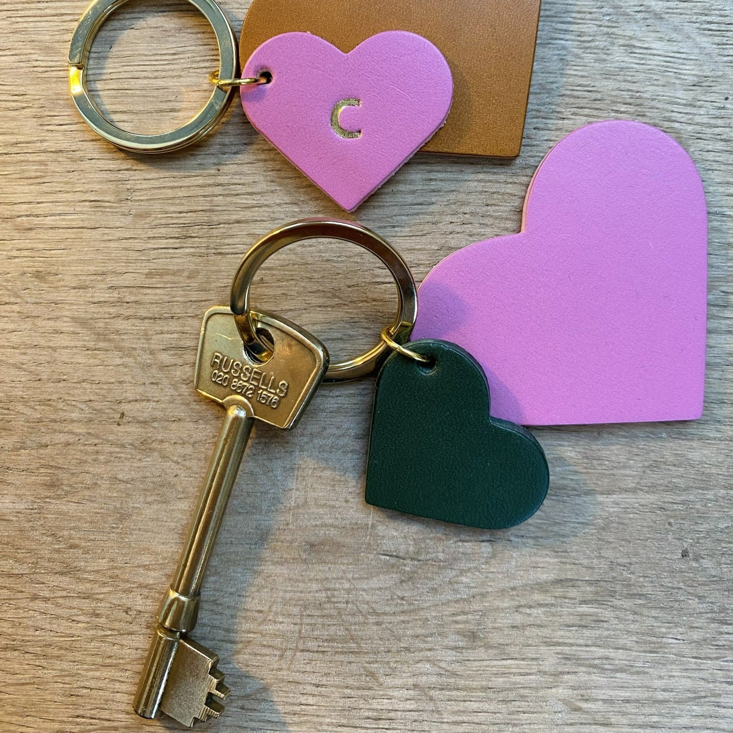 Personalised Heart Keyring