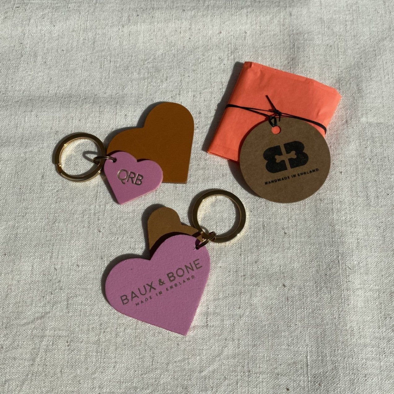 Personalised Heart Keyring